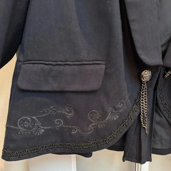 LB Collection by Lane Bryant Formal Embroidered Navy Blazer Jacket Plus Size 28 - Picture 7 of 13